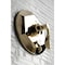 Kingston Brass Tub and Shower Faucet, 3, Wall Mount, Polished Brass KB46320DFL - alternate 2